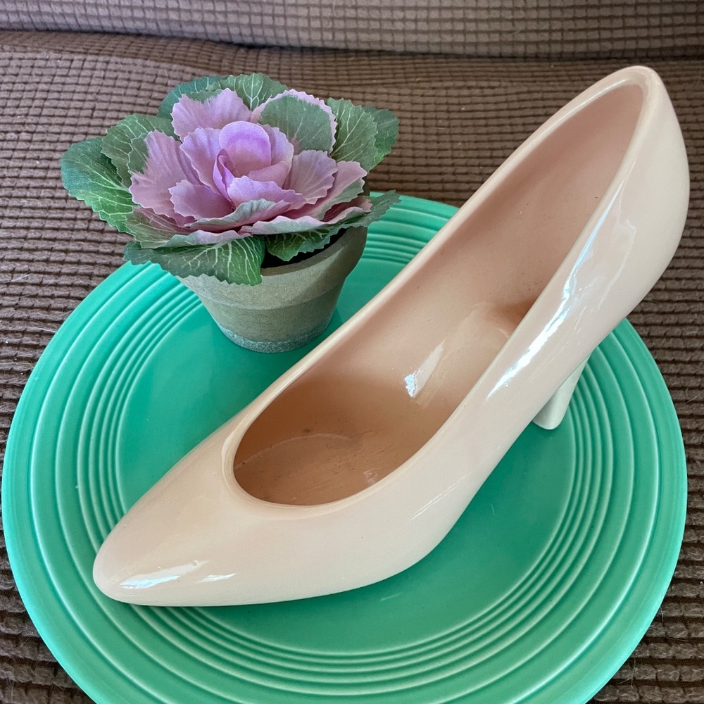 Vintage Ceramic Women's High Heel Pump - Picture 4 of 12
